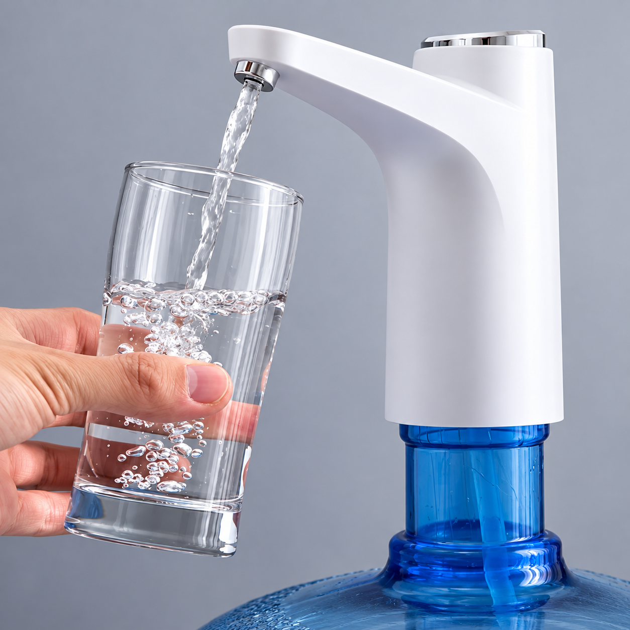 USB Smart Electric Water Dispenser Pump – 600ml One-Touch Bottle Pump
