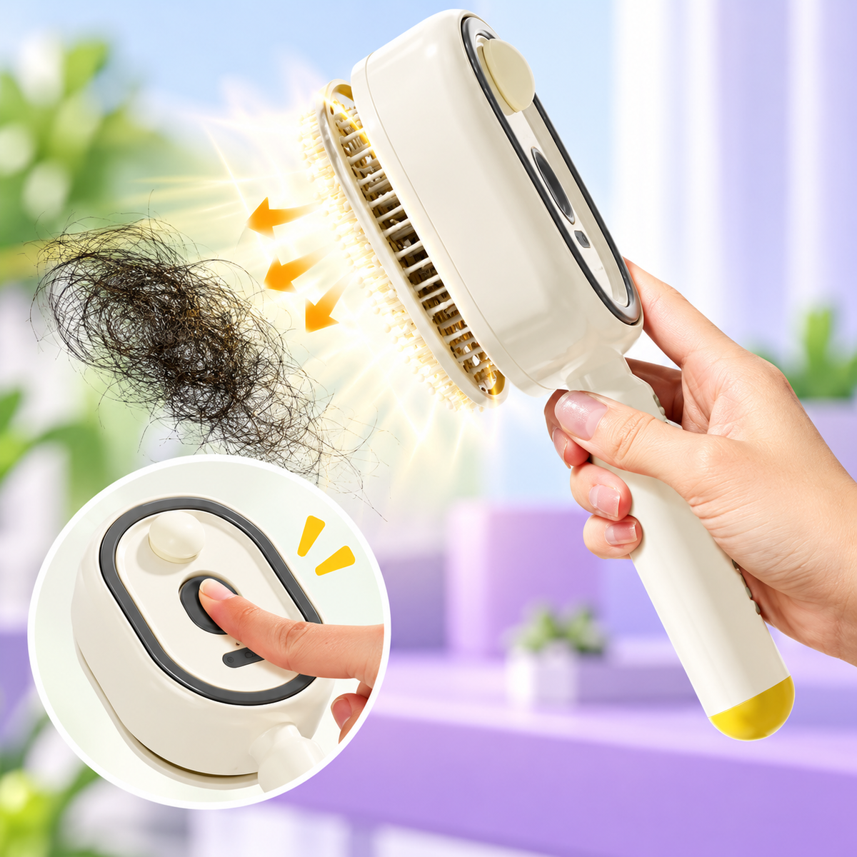 Mist Spray Hair Comb for Easy Hair Styling