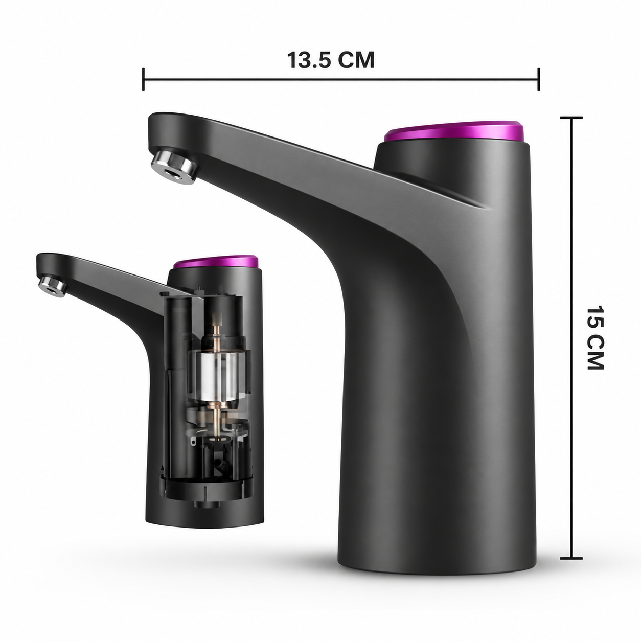 USB Smart Electric Water Dispenser Pump – 600ml One-Touch Bottle Pump