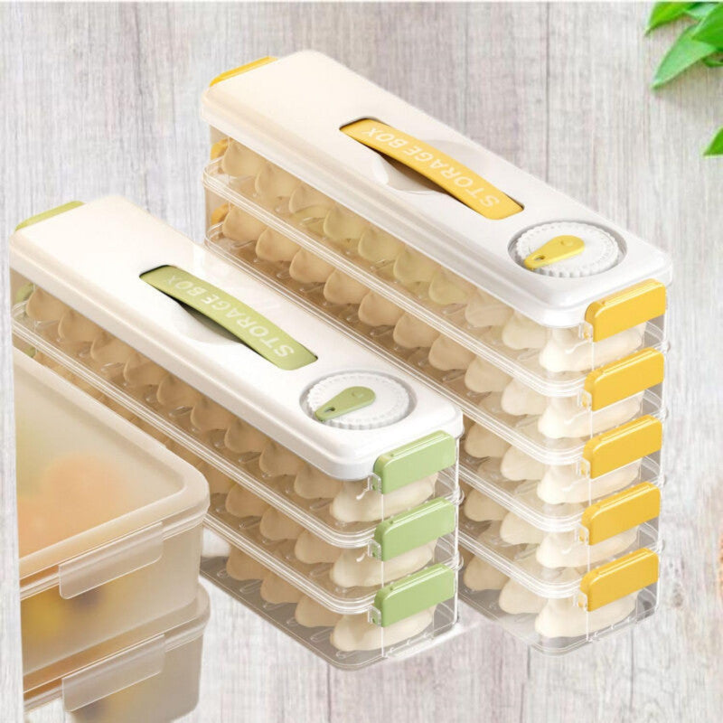 Refrigerator Storage Box Dumplings Donuts Organizer – Multi-Layer