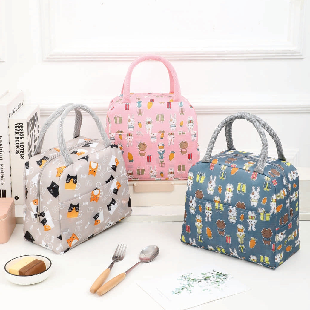 Oxford Thermal Lunch Bag Multi-Color Prints Nexusmart product image - Nexusmart Pakistan