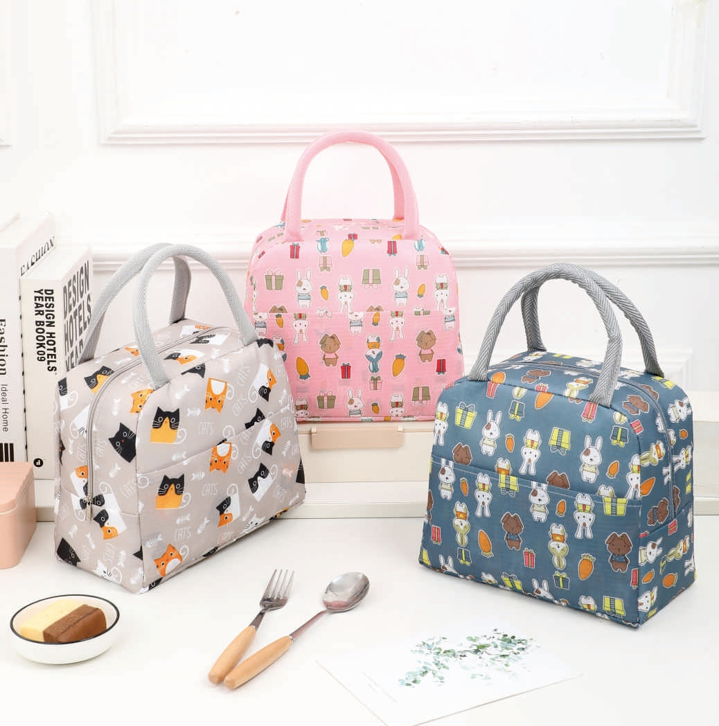 Oxford Thermal Lunch Bag Multi-Color Prints Nexusmart product image - Nexusmart Pakistan