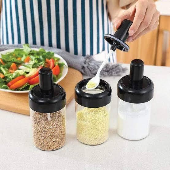 6 Pcs Rotating Spice Rack Organizer for Kitchen Storage