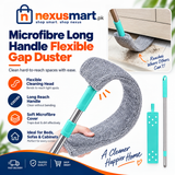 Microfibre Long Handle Flexible Gap Duster – Hard-to-Reach Cleaning Tool