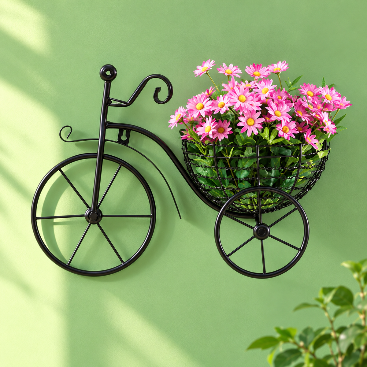 Bicycle Design Wall Basket – Decorative Wall-Mounted Organizer
