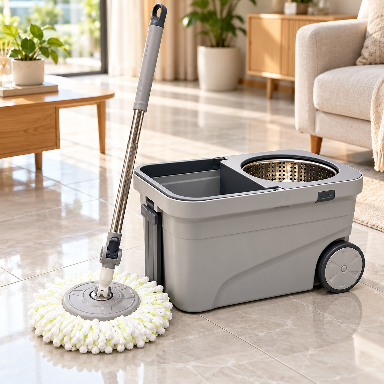 Spin Mop for Easy Floor Cleaning & Everyday Home Use