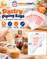 100-Piece Pastry Piping Bags – Cake & Dessert Decorating Bags