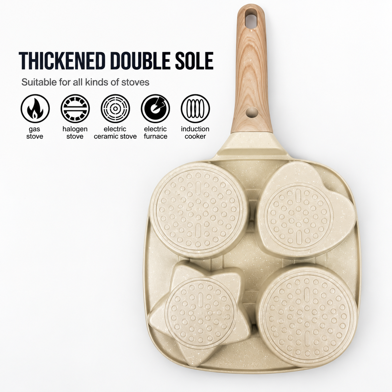 Heart & Star Shape Fry Pan – Fun Breakfast & Egg Cooking Pan