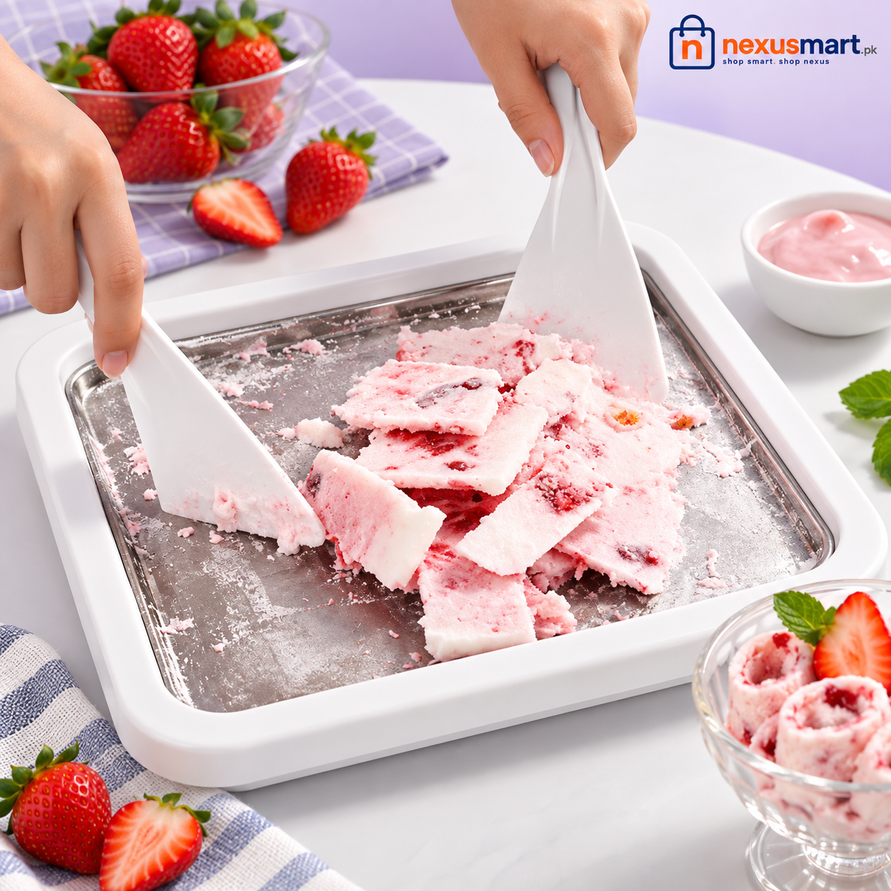 Instant Ice Cream Maker – Homemade Frozen Dessert Maker