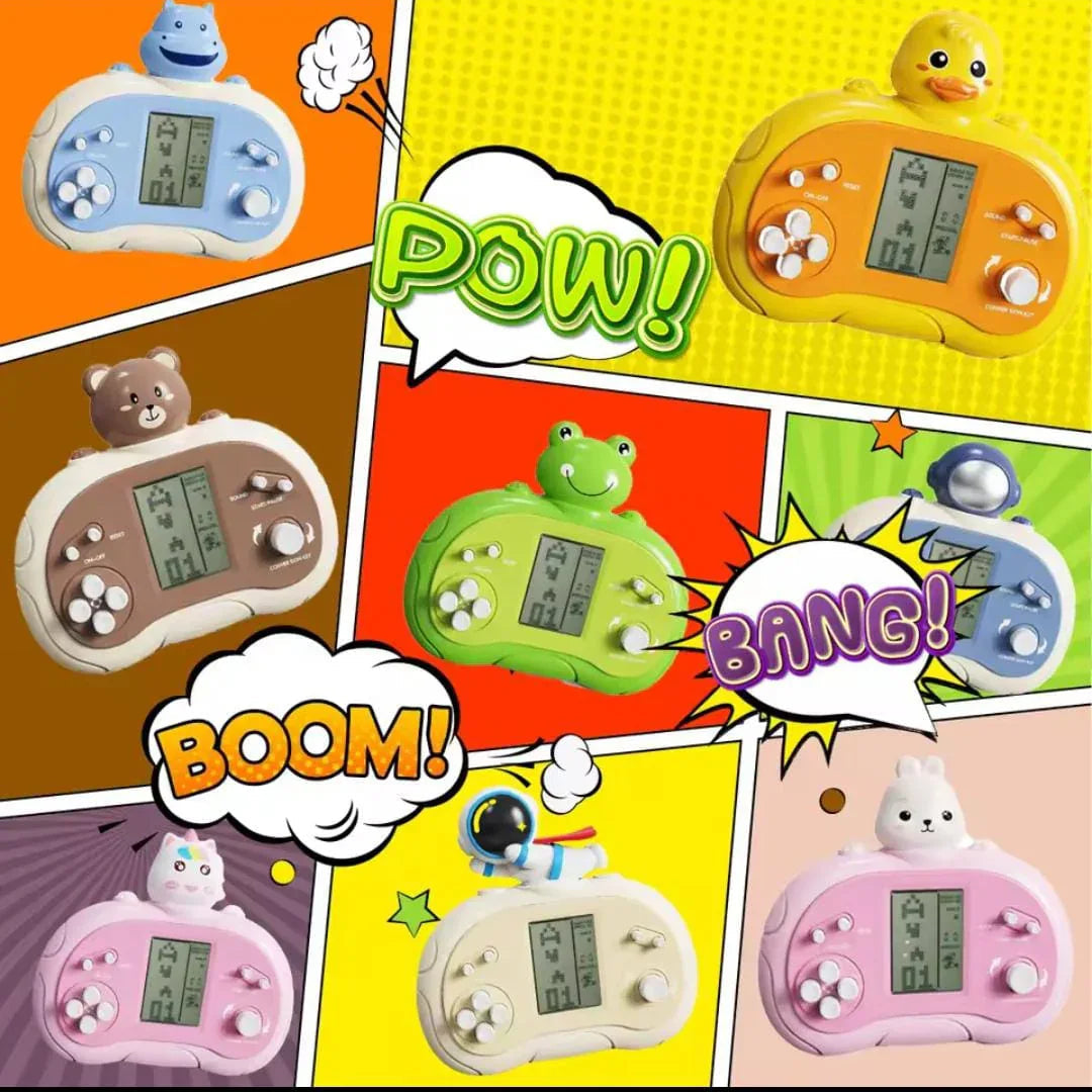 Classic Square Handheld Game Console – Cell Operated