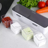 Wall Mounted Spice Rack - 4 Grid Kitchen Organizer for Easy Access and Storage