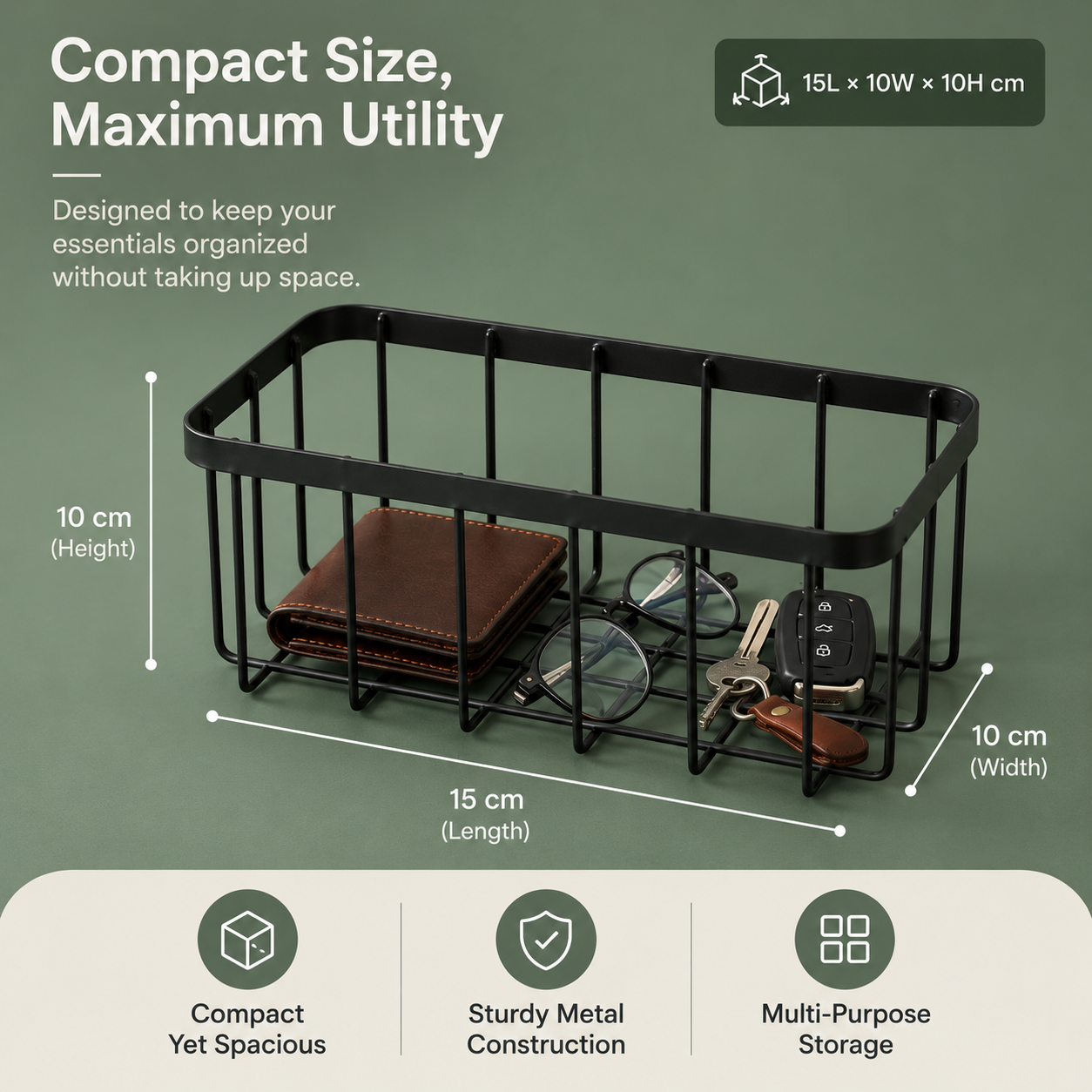 Matrix Instant Multi-Setting Wall Caddy – Wall-Mounted Storage Organizer
