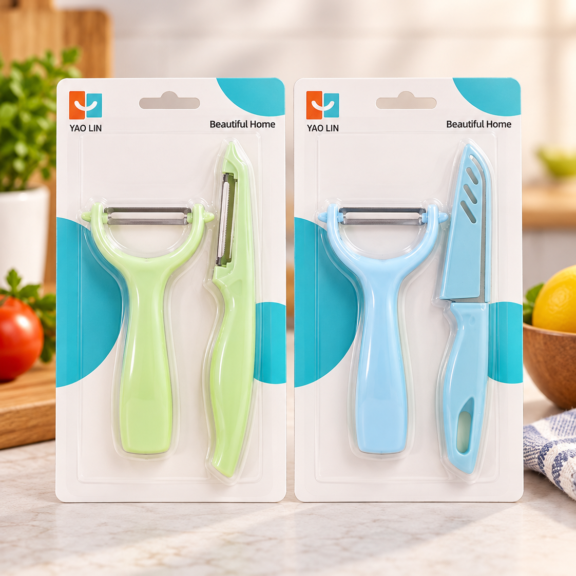 2-Piece Stainless Steel Vegetable Peeler Set – Kitchen Peeling Tools