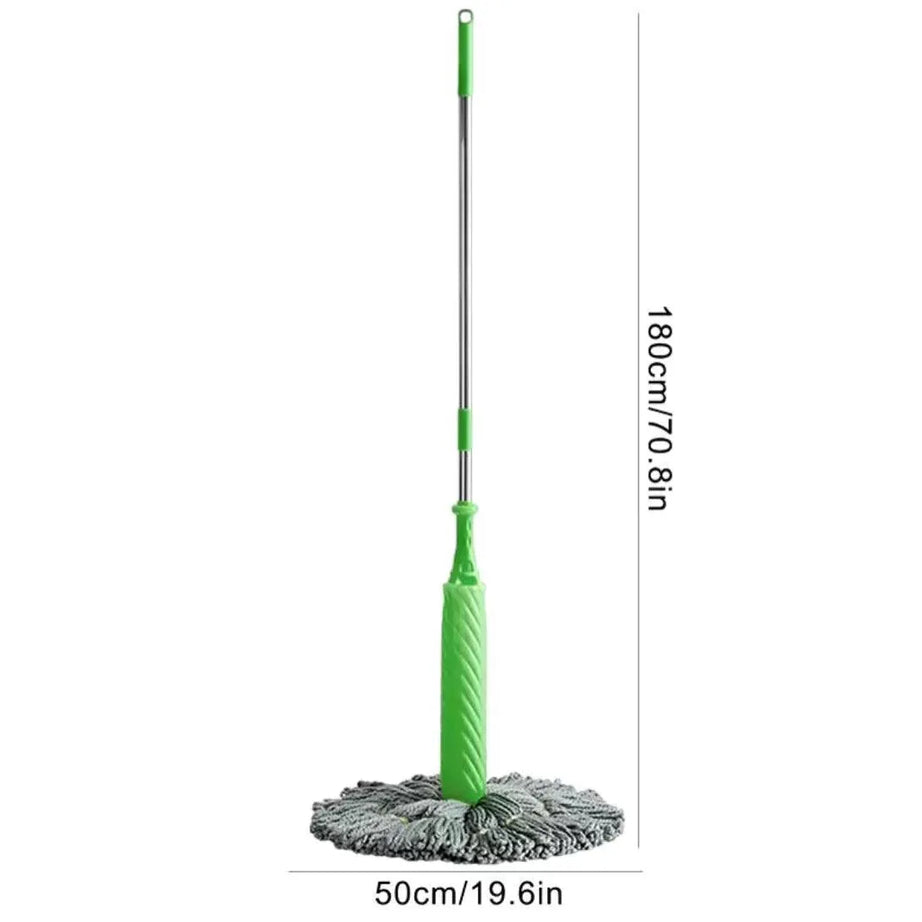 Twister Microfiber Floor Mop - 2 in 1 Cleaning Tool with Adjustable Long Handle for Home and Kitchen