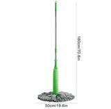Twister Microfiber Floor Mop - 2 in 1 Cleaning Tool with Adjustable Long Handle for Home and Kitchen