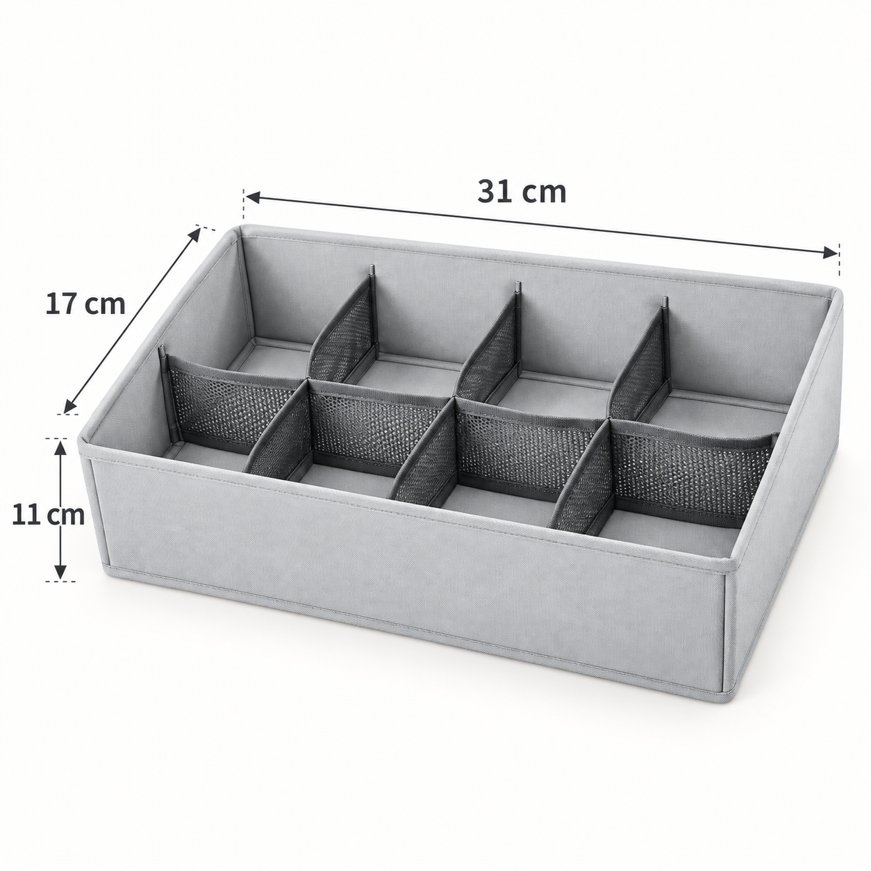 Matrix 8-Grid Drawer & Accessories Organizer