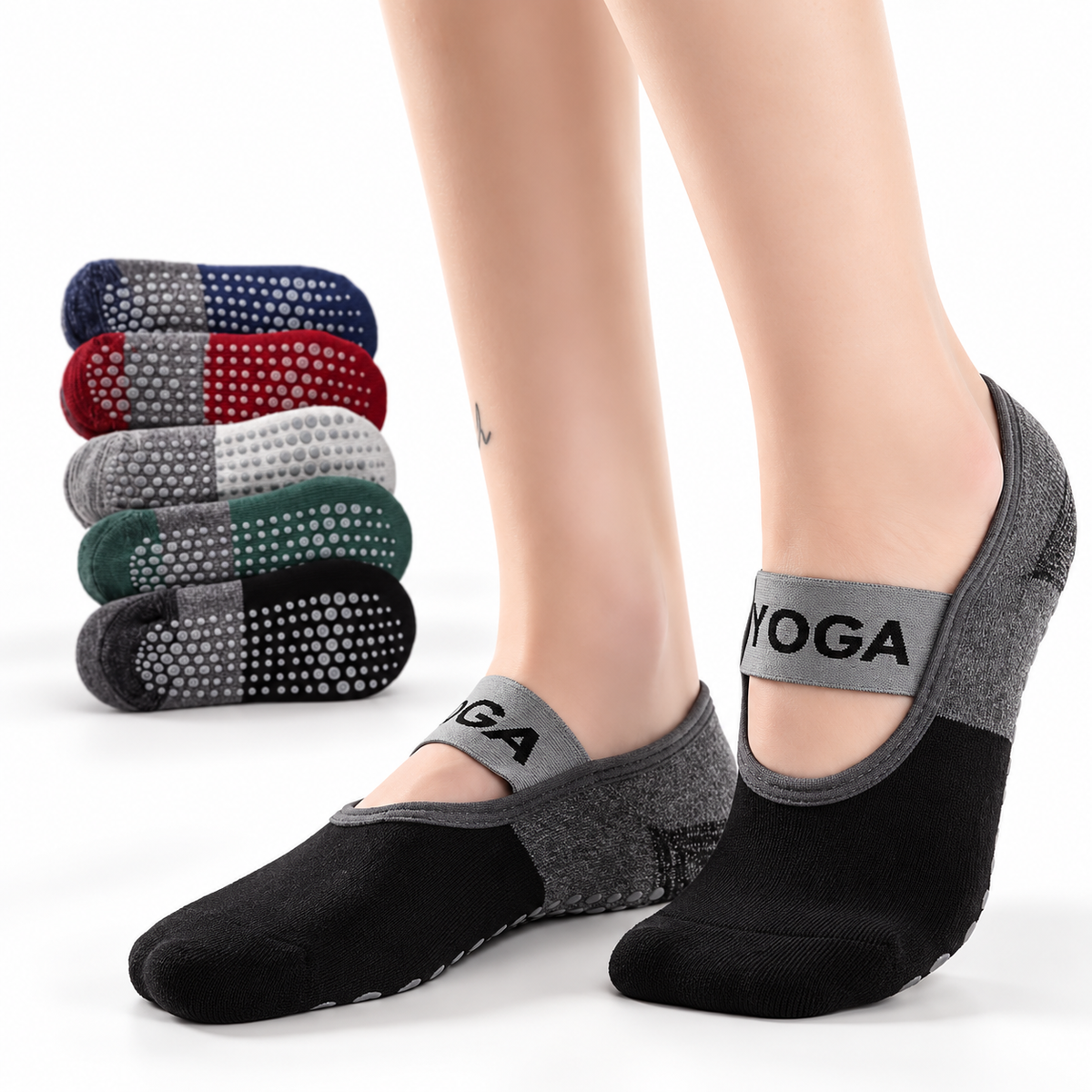 Yoga Socks for Yoga, Pilates & Home Workouts