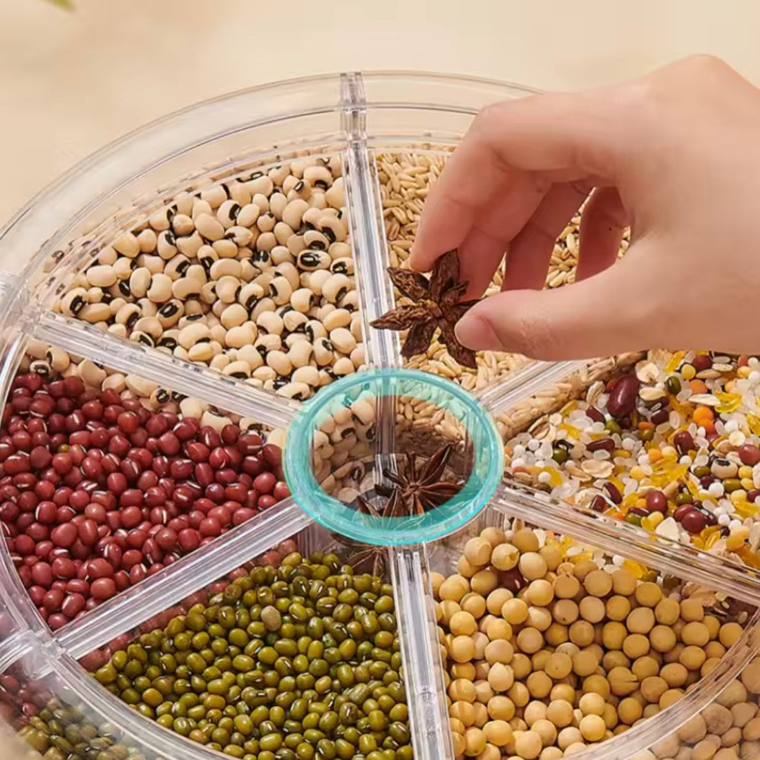 Ecoco 360° Rotating Cereal Dispenser – 10kg Multi-Grain Station