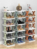X Shaped Shoe Rack - Stylish and Space-Saving Shoe Organizer