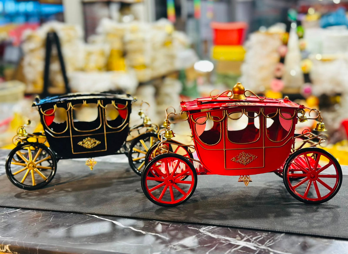 Antique Royal Carriage Tissue Box Holder, Handmade Premium Quality Metal Body Tissue Dispenser  Product Description