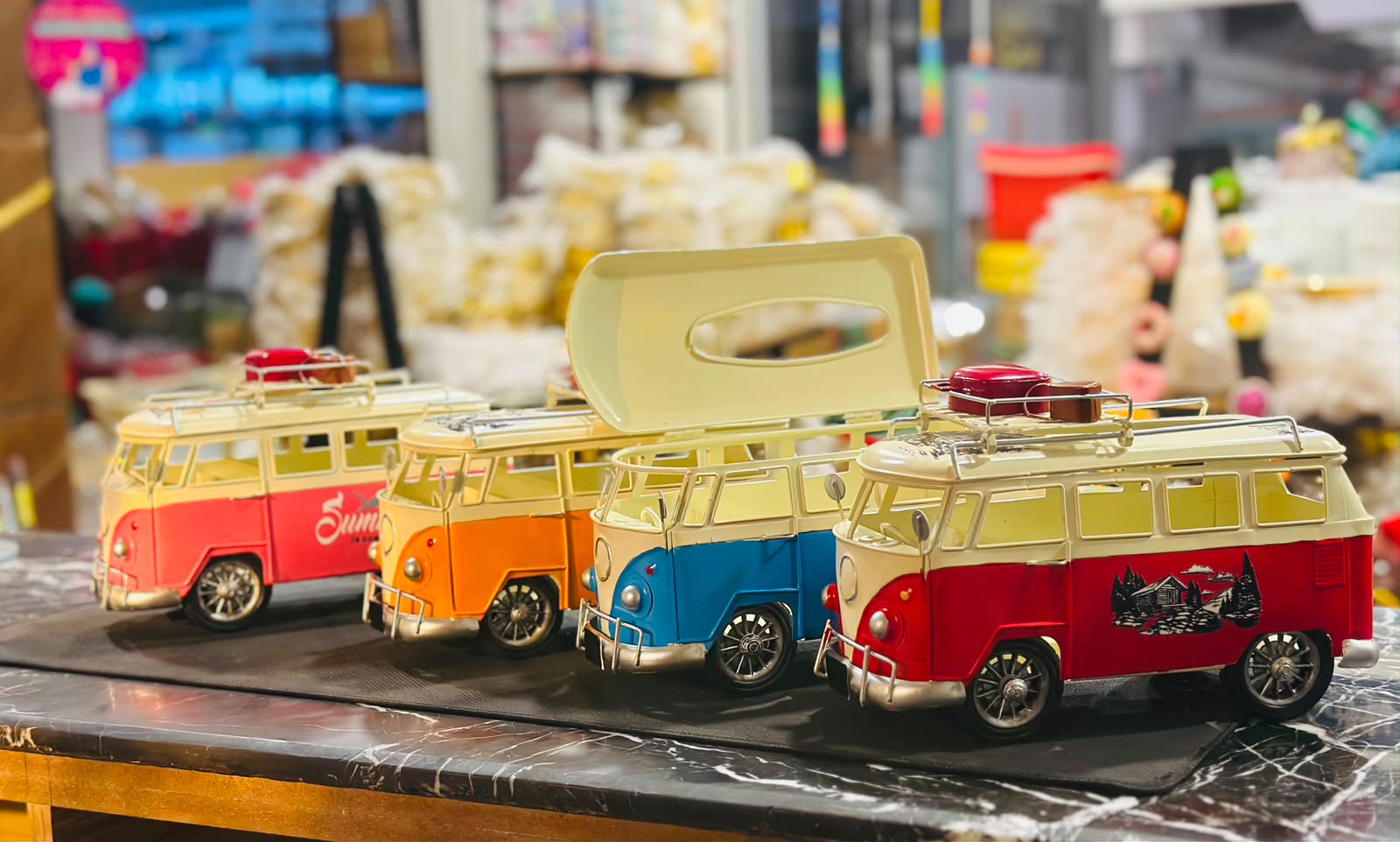 Antique Vintage Bus Tissue Box