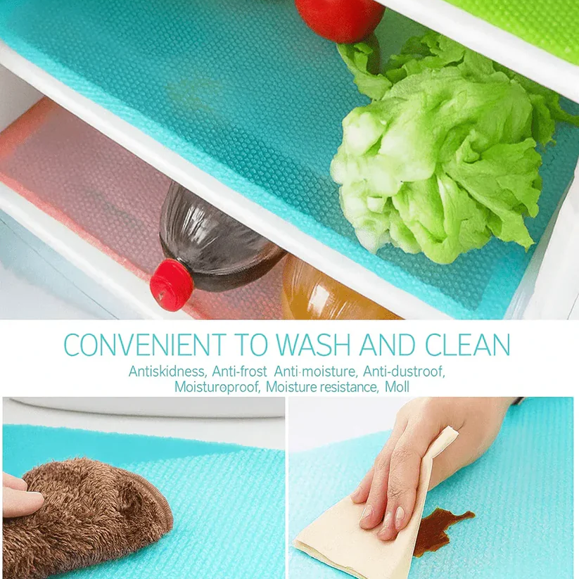 Antislip Fridge Mats Pack of 4pcs Refrigerator Liners view 4 - Nexusmart Pakistan