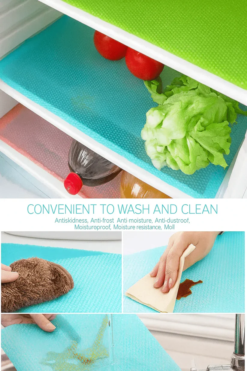Antislip Fridge Mats Pack of 4pcs Refrigerator Liners view 4 - Nexusmart Pakistan