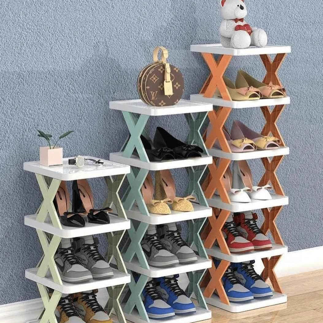 X-Shape Shoe Rack – Space-Saving Shoe Organizer