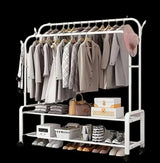 Double Pole Metal Cloth Stand for Home and Office Use