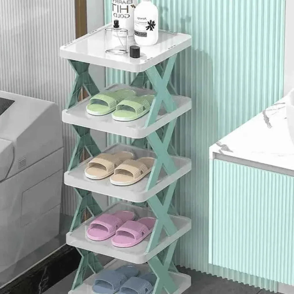 X Shaped Shoe Rack - Stylish and Space-Saving Shoe Organizer