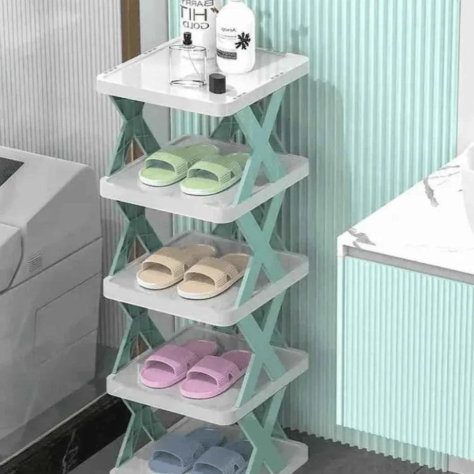 X Shaped Shoe Rack - Stylish and Space-Saving Shoe Organizer