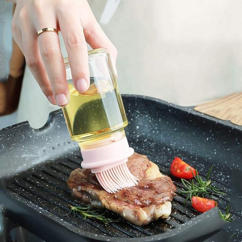 Basting Oil Brush Silicone BBQ Bottle Brush Kitchen Tool product image - Nexusmart Pakistan