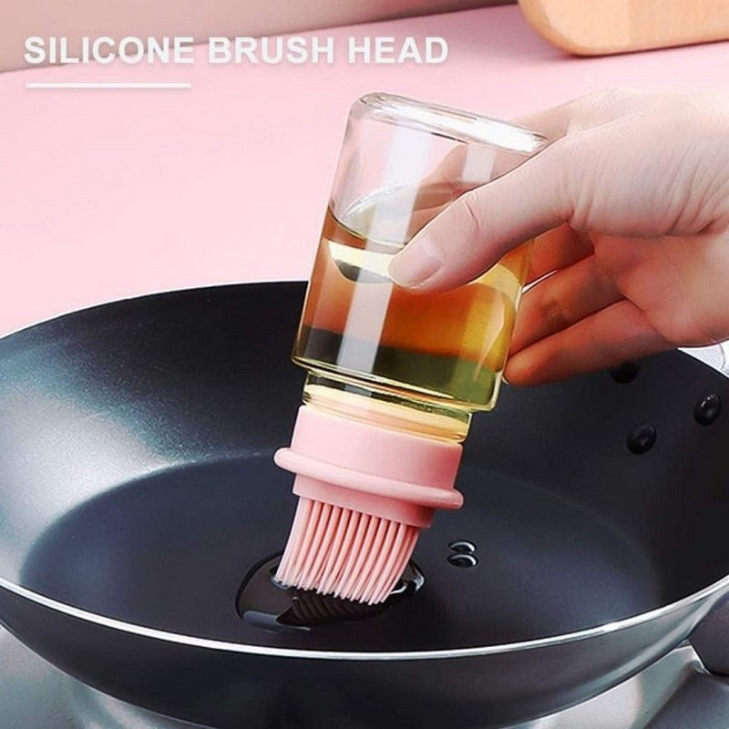 Basting Oil Brush Silicone BBQ Bottle Brush Kitchen Tool view 2 - Nexusmart Pakistan