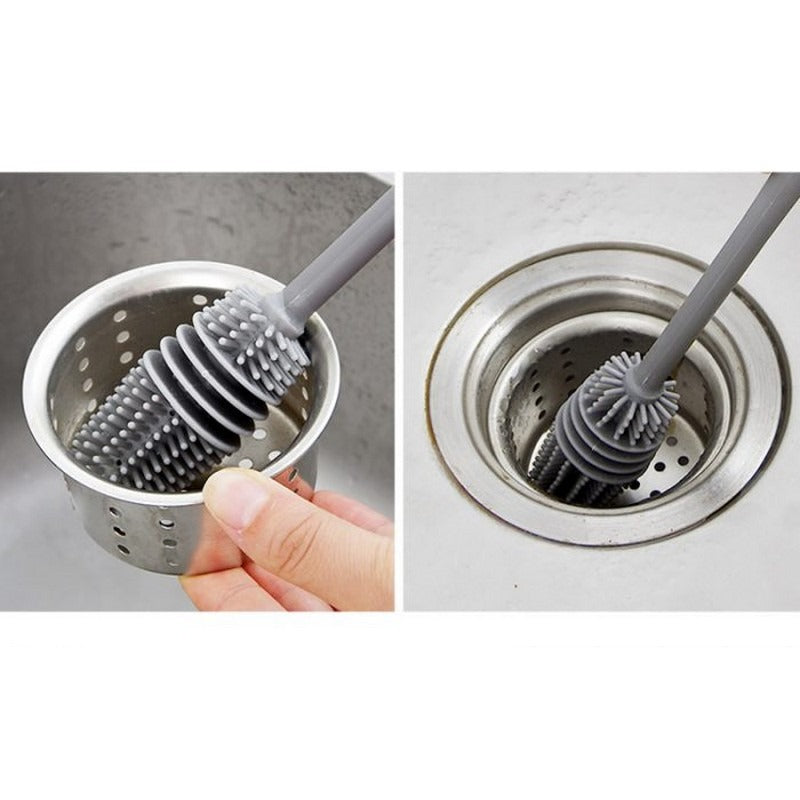Silicone Cleaning Brush with Long Handle Cleaning & Laundry view 5 - Nexusmart Pakistan