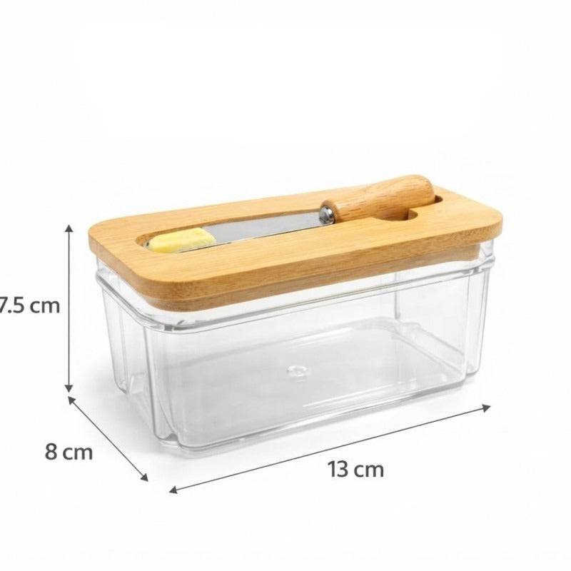 Butter Storage Container with Butter Knife – Covered Butter Dish