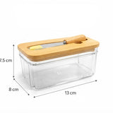 Butter Storage Container with Butter Knife – Covered Butter Dish