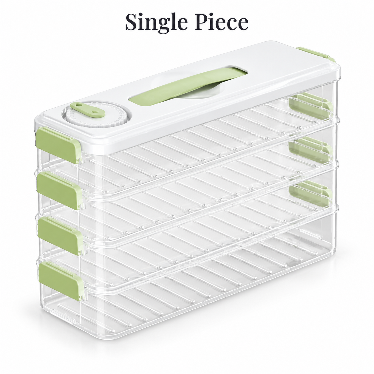 4-Layer Refrigerator Storage Box for Dumplings & Food Organization