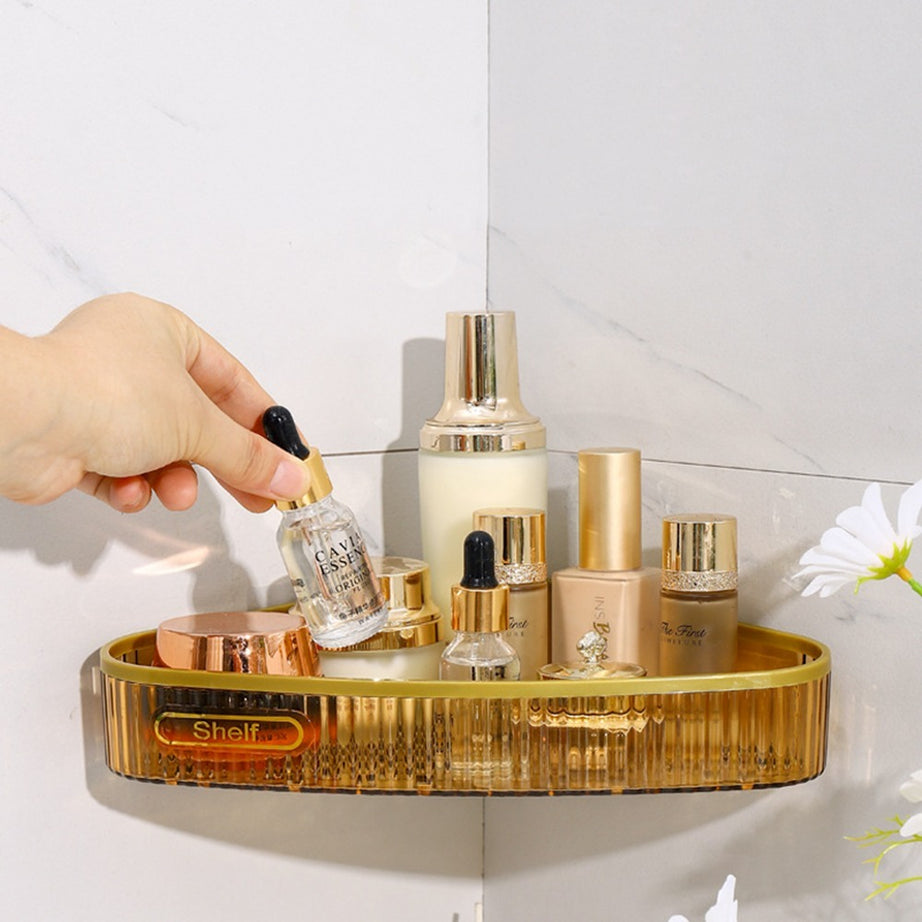 Luxury Acrylic Wall Mounted Bathroom Corner Shelf Organizer | Shampoo & Cosmetic Storage Rack (Copy)