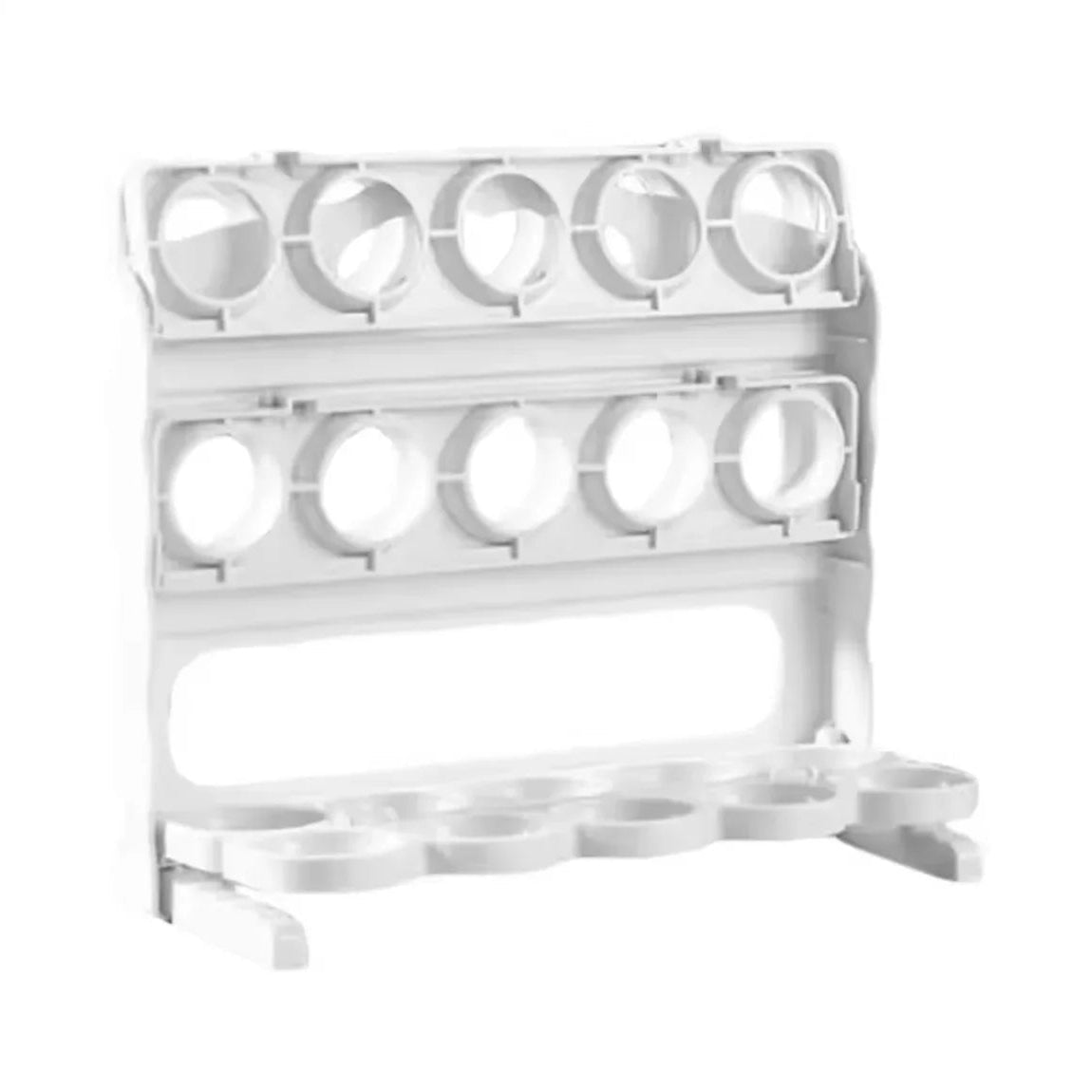 3-Tier Egg Storage Organizer, Large Capacity Egg Rack For Refrigerator,Collapsible Egg Tray
