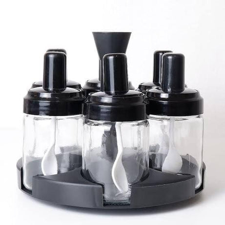 6 Pcs Rotating Spice Rack Organizer for Kitchen Storage