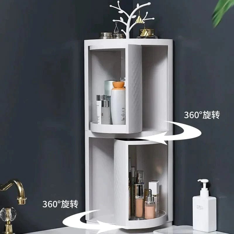 Emsa Double Layer Corner Storage Cabinet – Multi-Purpose Organizer