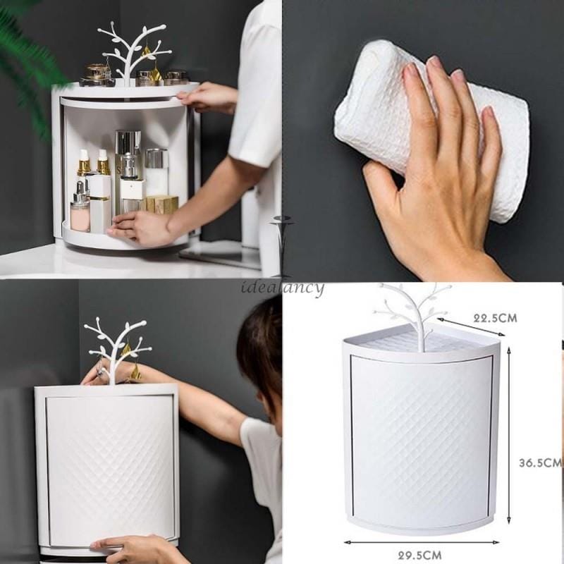 Emsa Single Layer Bathroom Cabinet – Corner Storage Organizer