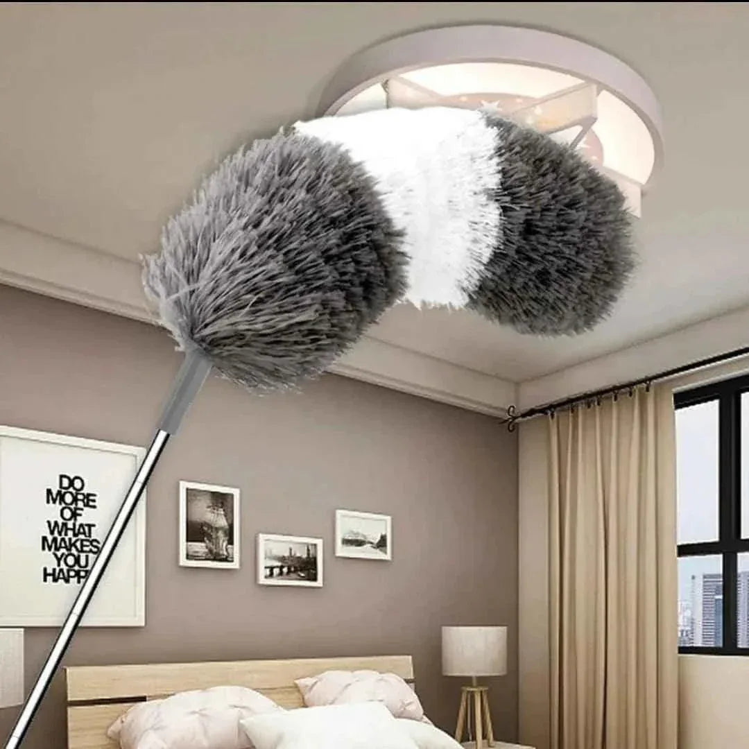 Extendable Feather Duster with Long Bendable Pole – Ceiling Cleaner