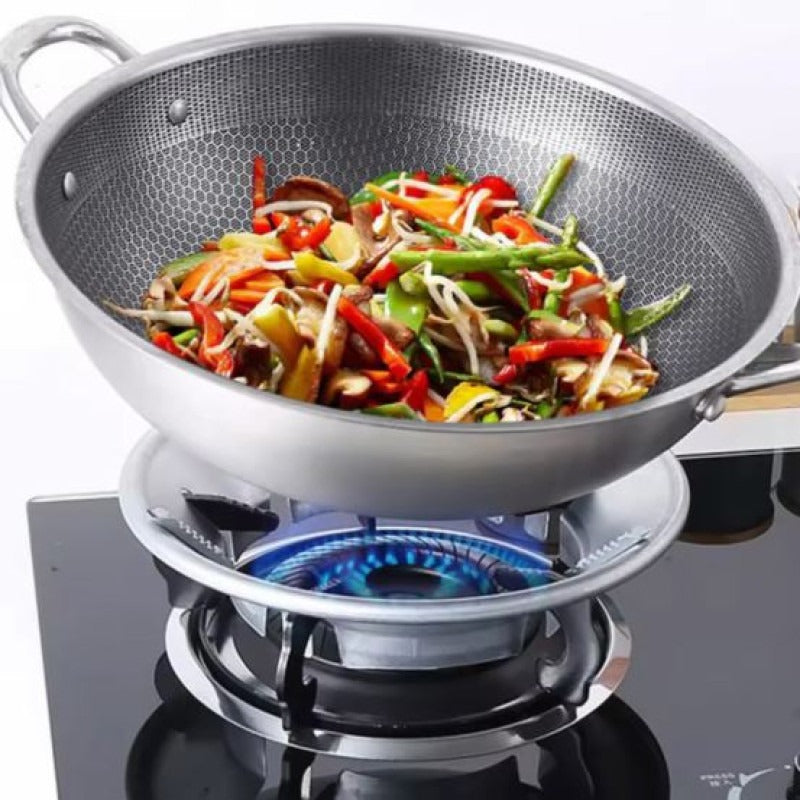 Gas Stove Burner Cover Universal Energy Saving Windproof Shield view 3 - Nexusmart Pakistan
