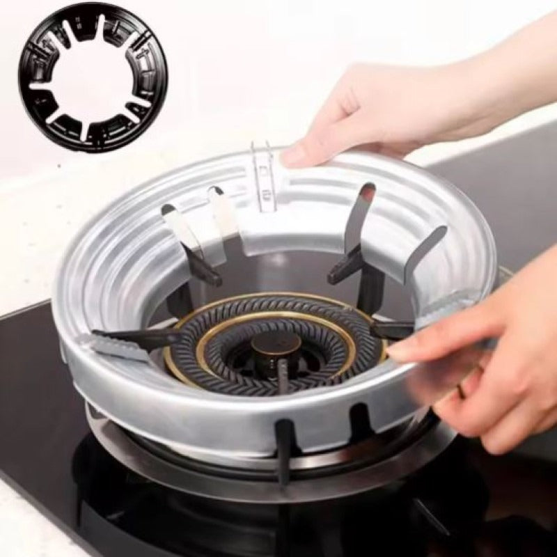Gas Stove Burner Cover Universal Energy Saving Windproof Shield view 4 - Nexusmart Pakistan