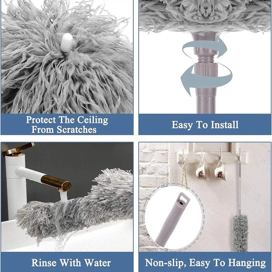 Foldable Cleaning Grey Duster Home Utility & Cleaning Tools view 4 - Nexusmart Pakistan