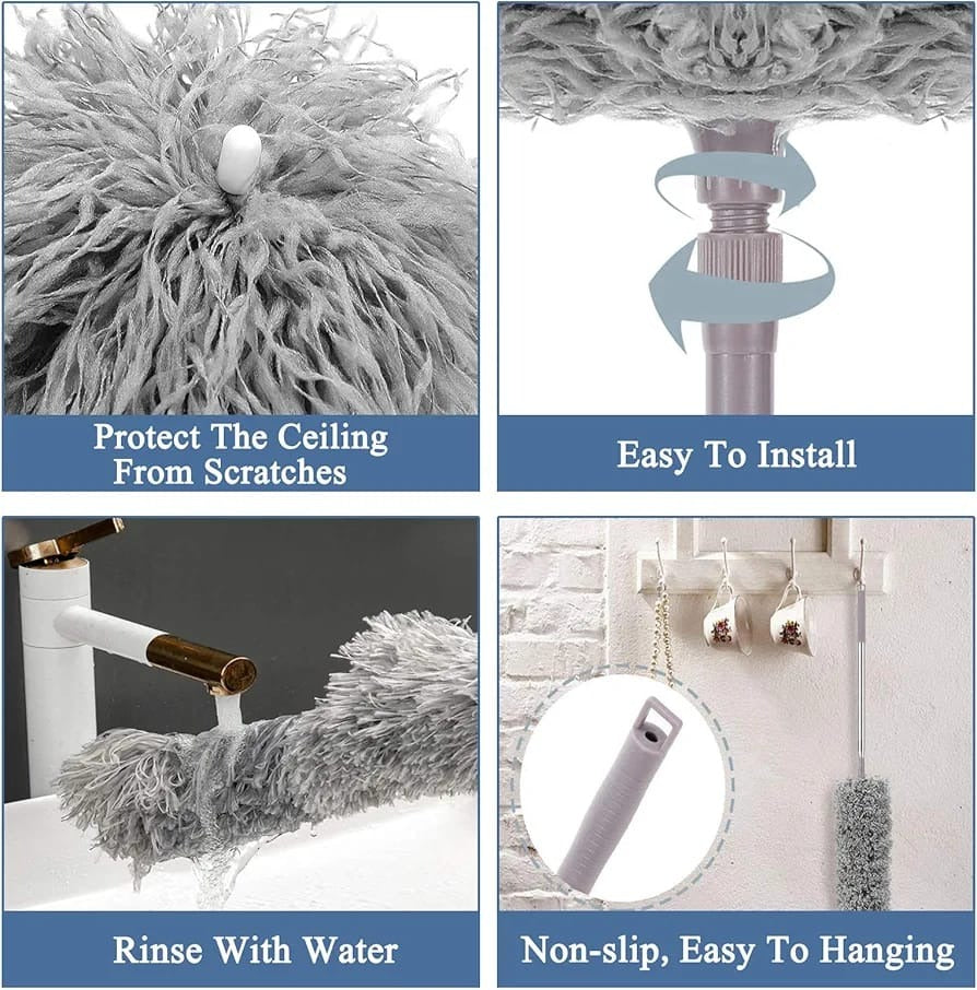Foldable Cleaning Grey Duster Home Utility & Cleaning Tools view 4 - Nexusmart Pakistan