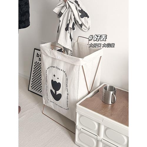 Foldable Fabric Laundry Basket with Metal Frame & Carry Handles – Space-Saving Laundry Hamper  Product Description