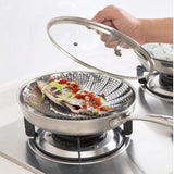 Folding Mesh Steamer Basket Steel Kitchen & Cooking view 5 - Nexusmart Pakistan