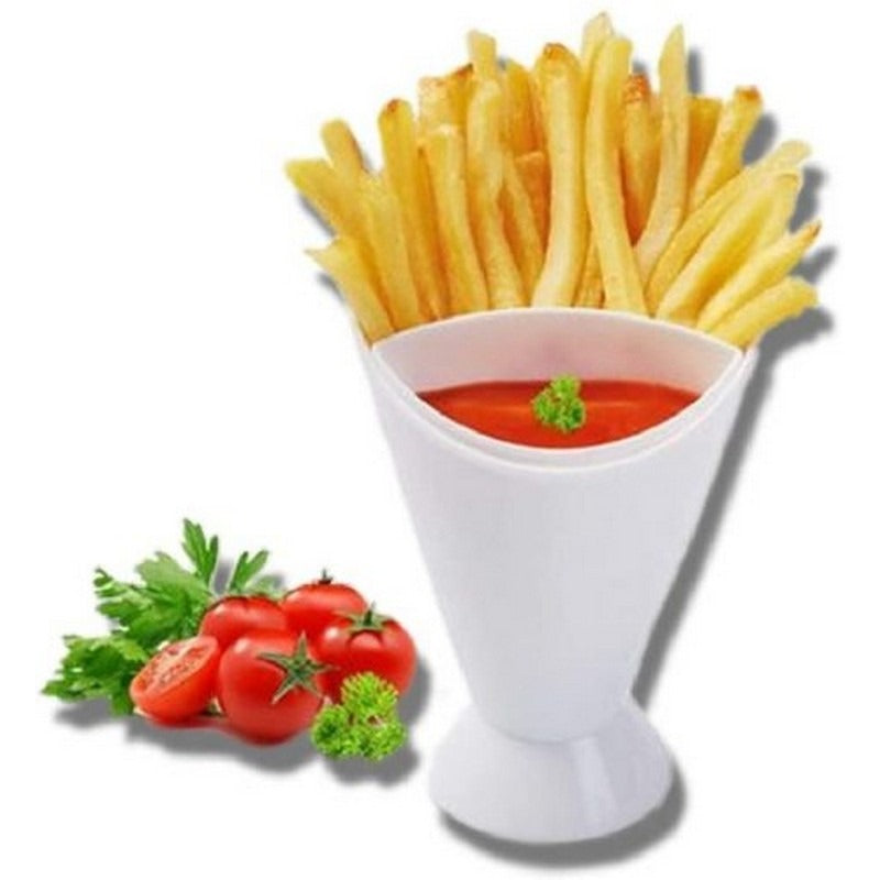 French Fries Holder Fry Cone Dipping Cup Party Serving Set product image - Nexusmart Pakistan